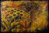 "Plan for My Cage in a Cage", 2000, oil on canvas, 57-1/2" x 84-1/2"