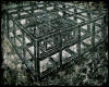 "Large Cage in a Cage" 2005, oil on canvas, 8ft. x 10ft.