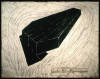 "Coffin for Changing Direction" 1993, oil-stick on gessoed paper, 60-1/4" x 77"