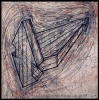"Plan for My Coffin for Mid-Life Crisis", 1994, oil-stick and mix media on paper, 51-1/2" x 51-5/8"