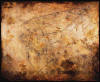 "Plan for My Coffin with Box Attached Containing Letters of Rejection" 1997, oil on canvas, 90" x 110"