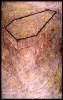 "Plan for My Coffin with Thirteen Seepage-Pipes Directly Above Canvas Panel for Final Self-Portrait" 1995, oil on gessoed paper, 96" x 60-1/2"