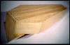 "Coffin for Changing Direction" 1984-91, pine, plywood, 16-1/2" x 37-1/2" x 15-1/2"