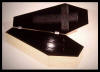 "Christian Coffin with Spiked Lid for Final Sacrifice" 1984-91, stainless nails, pine, plywood, 16-1/2" x 37-1/2" x 16-3/8"