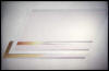 "Dominoes" (left panel of diptych) 1976, acrylic on canvas, lacquer on plexi, this panel: 133" x 58"