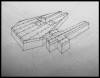 Plan for My Coffin with Section Removed Containing Ideas on Religion" 1981, pencil & ink on paper (Coll: Art Institute of Chicago, Chicago, Illinois)