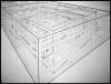 “Four Random Cages” 2008, pencil & ink on paper, 22 1/2” x 30 1/8”