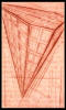 "Plan for My Coffin-Cage for Keeping Up the Balancing Act" 2002, etching and dry point on brass plate, no edition, a few proofs, 3-5/8" x 2-1/8"