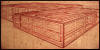 “Cage in a Cage in a Cage in a Cage/Twice” 2008, etching, edition: 17, 5-7/8” x 11-7/8”