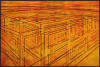 "Cages Overlapping Cages Inside Cages" 2012, color etching, edition: 12, image: 23-1/2" X 35-1/4" (paper: 30" X 42")