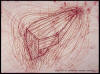 "Plan for My Coffin for Changing Direction" 1992, etching on zinc plate w/ leroy lettering, ed: 20, 17-1/2" x 23-1/2"