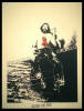 "Destroyed Print" 1980, silkscreen, ed: 100, 22" x 30" (Mailed to artists to be destroyed, 59 returned & exhibited in Destroyed Print Exh., NYC)