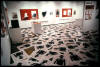 "Destroyed Print Installation, Pratt Manhattan Center, NYC" 1982, Wall: 59 destroyed prints; Floor: 330 prints destroyed at opening