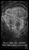 "Plan for My Coffin for Finishing the Game" 1997, woodcut, no edition, a few proofs, 36" x 20-1/2"