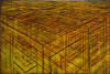 "Cages Overlay with Red Lines", 2010, color etching, color trial proof, no edition, image: 11-7/8" x 17-5/8"