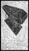 "Plan for My Coffin with Thirteen Seepage-Pipes Directly Above Canvas Panel for Final Self-Portrait" 1996, woodcut, no ed, proofs: 6, 36" x 20-1/2"